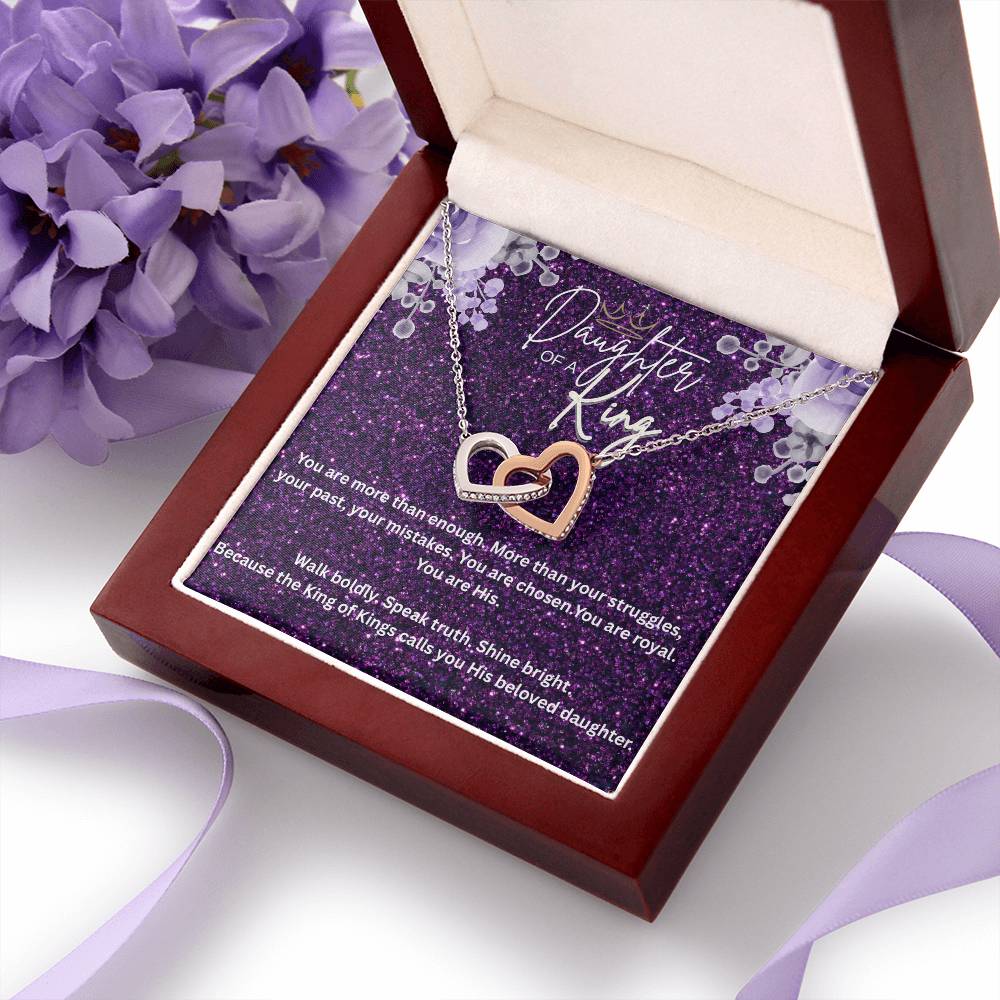 “Daughter of the King” – Faith Necklace for Christian Women Royal