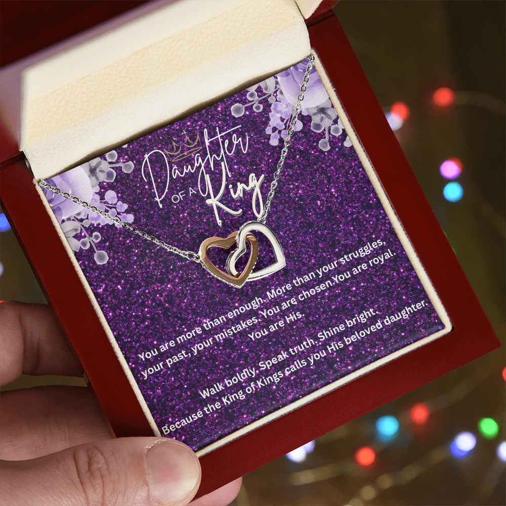“Daughter of the King” – Faith Necklace for Christian Women Royal