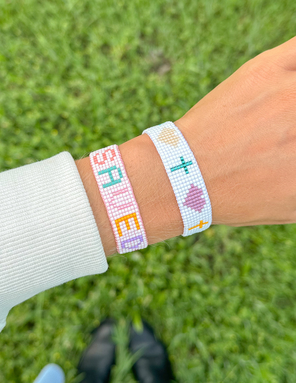 Saved Micro Bead String Bracelet