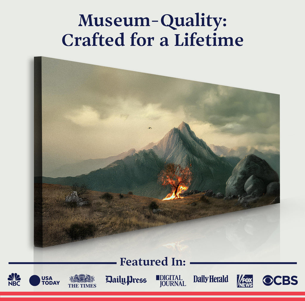 Burning Bush - Faith Wall Art IV