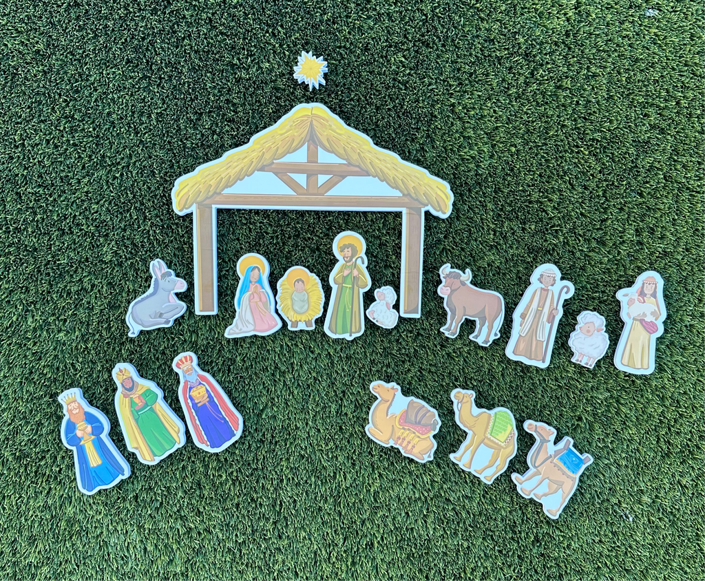 Quiet Nativity Set (a Christmas bath toy!)