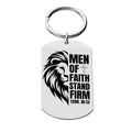 Men of Faith Dog Tag Key Chain