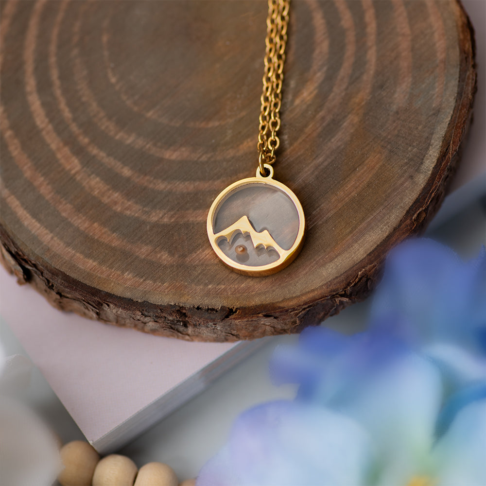 Mustard Seed Mountain Necklace