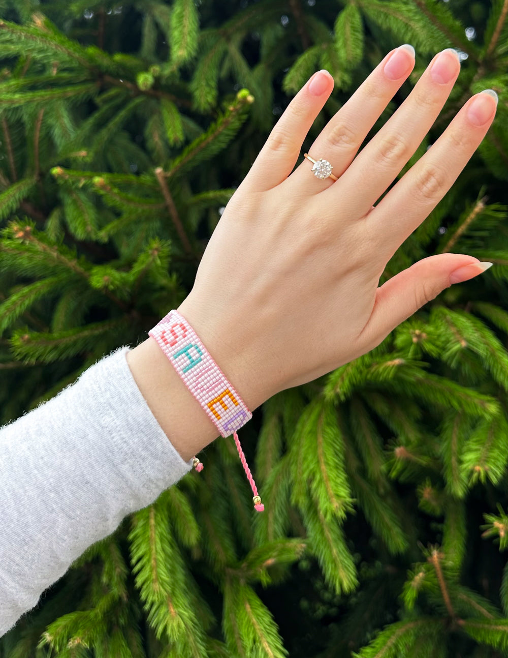 Saved Micro Bead String Bracelet