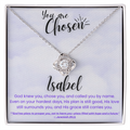“You Are Chosen” Personalized Name Necklace – Faith-Filled Gift of Purpose & Identity