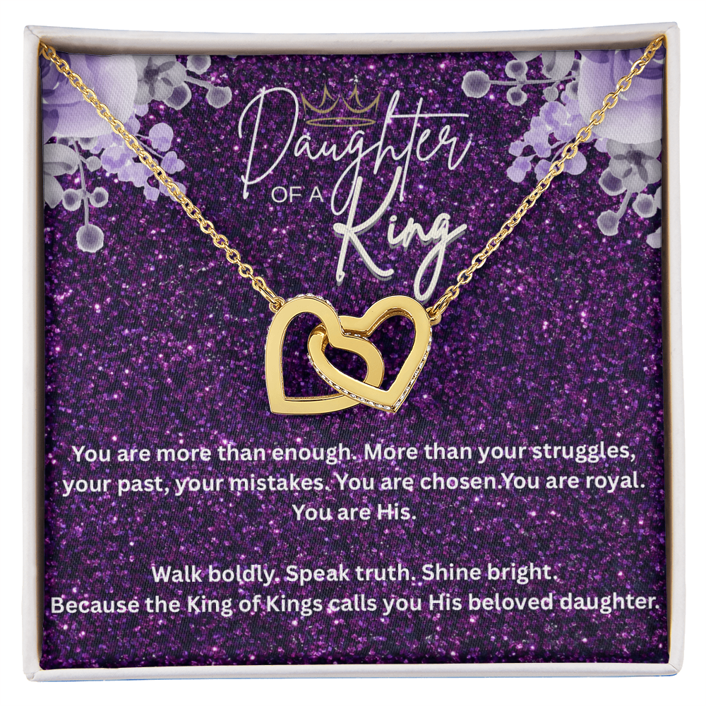 “Daughter of the King” – Faith Necklace for Christian Women Royal