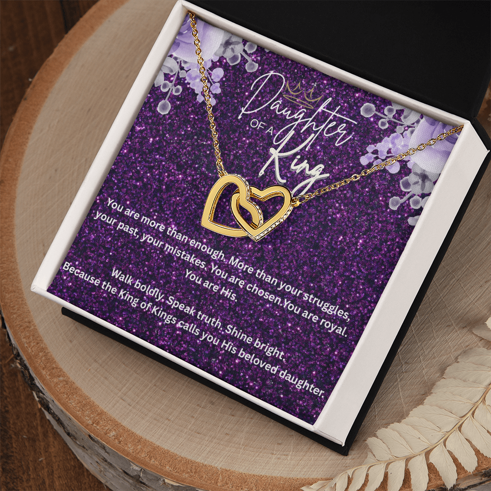 “Daughter of the King” – Faith Necklace for Christian Women Royal
