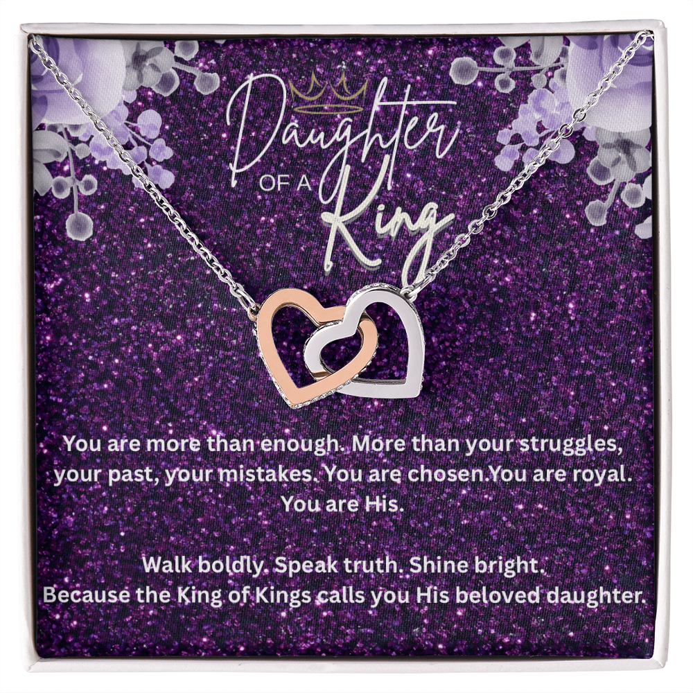 “Daughter of the King” – Faith Necklace for Christian Women Royal