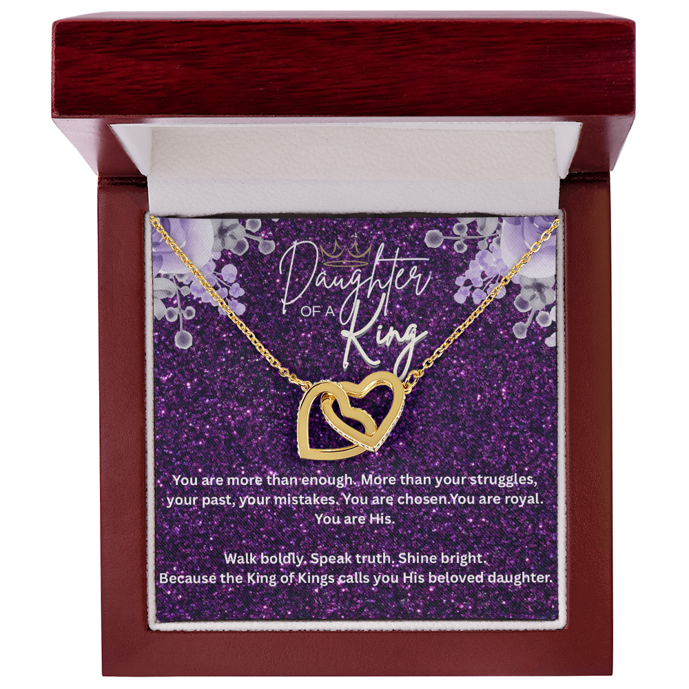 “Daughter of the King” – Faith Necklace for Christian Women Royal