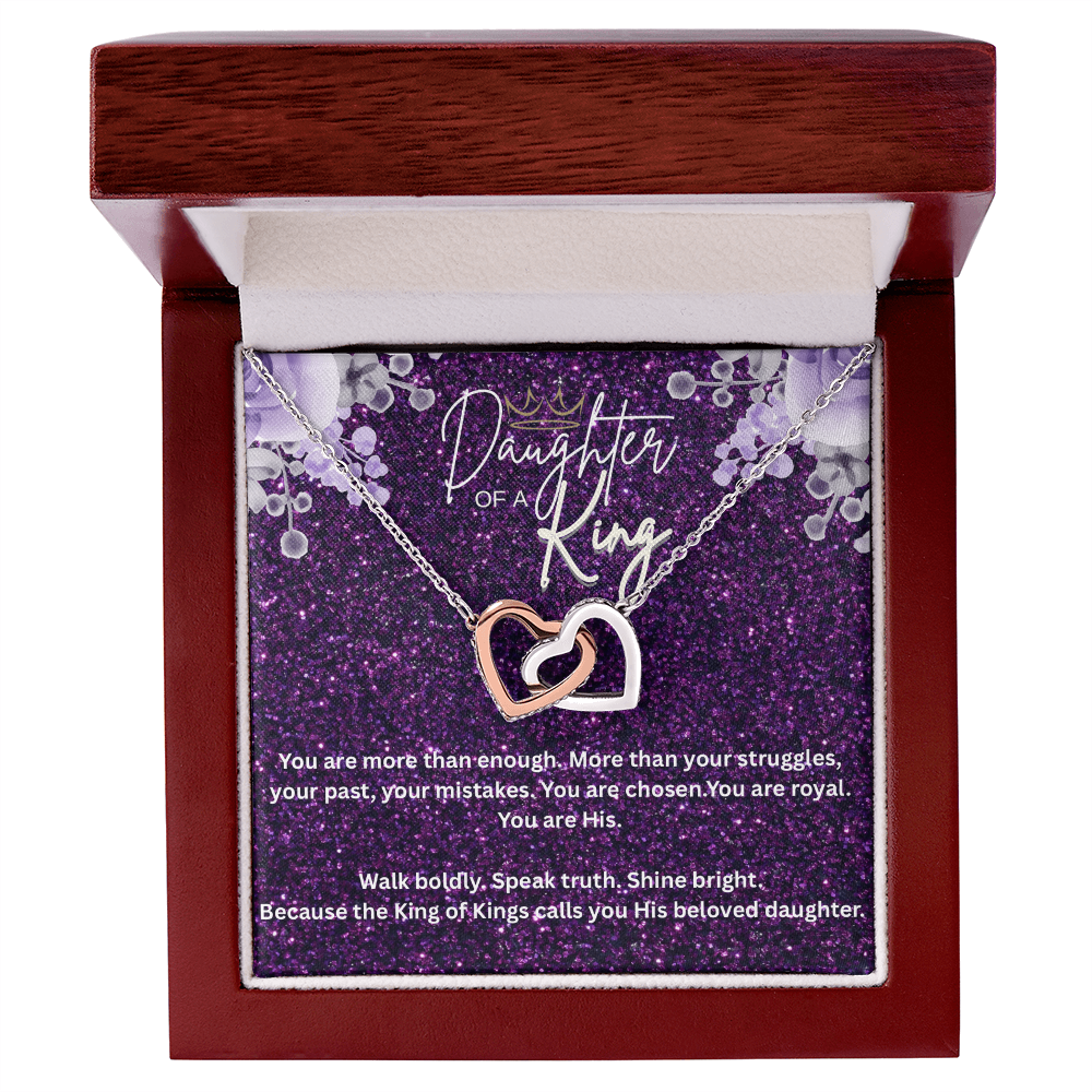 “Daughter of the King” – Faith Necklace for Christian Women Royal