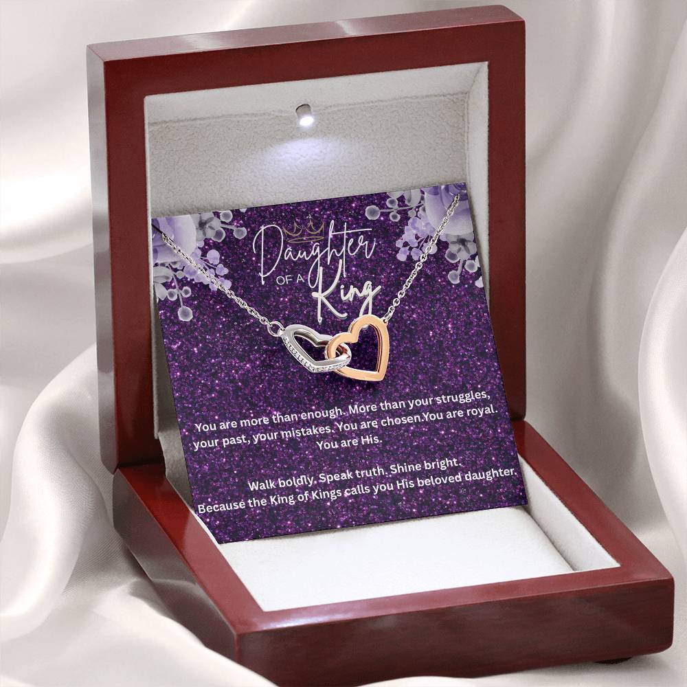 “Daughter of the King” – Faith Necklace for Christian Women Royal