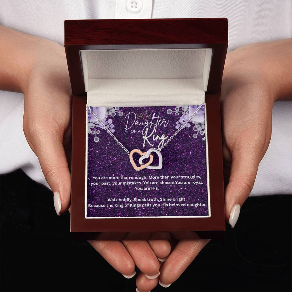 “Daughter of the King” – Faith Necklace for Christian Women Royal