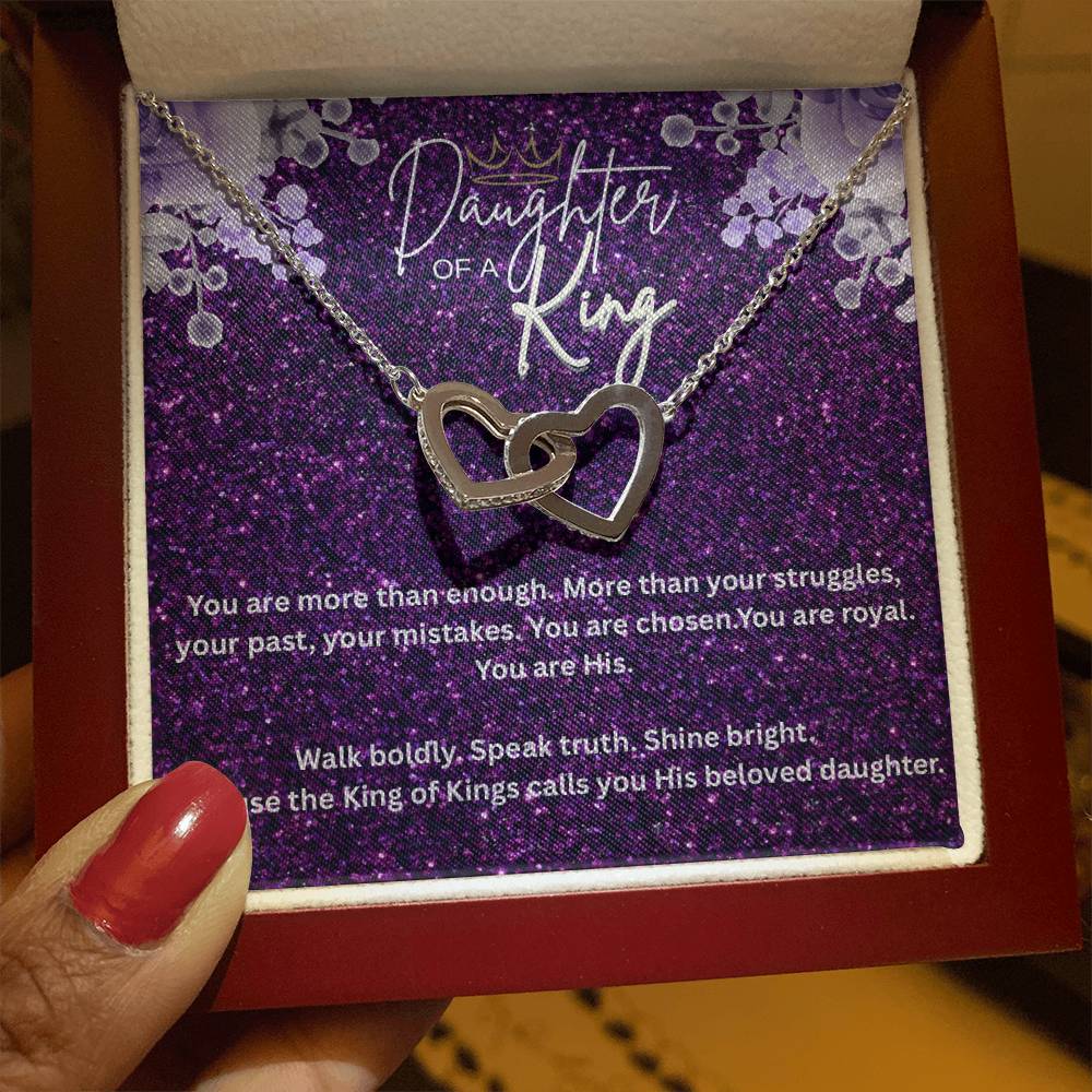 “Daughter of the King” – Faith Necklace for Christian Women Royal
