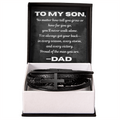 To My Son” Leather Bracelet – Always Got Your Back