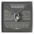Gift for Soulmate “In your eyes I found my Peace” Necklace