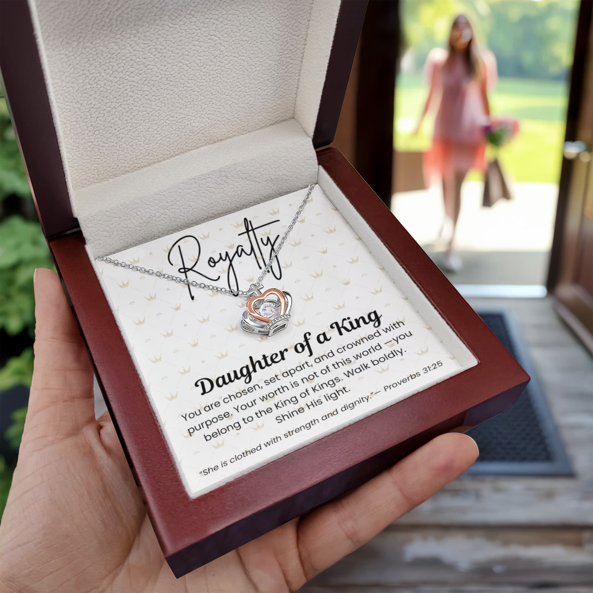 Daughter of a King Royalty Crown Necklace