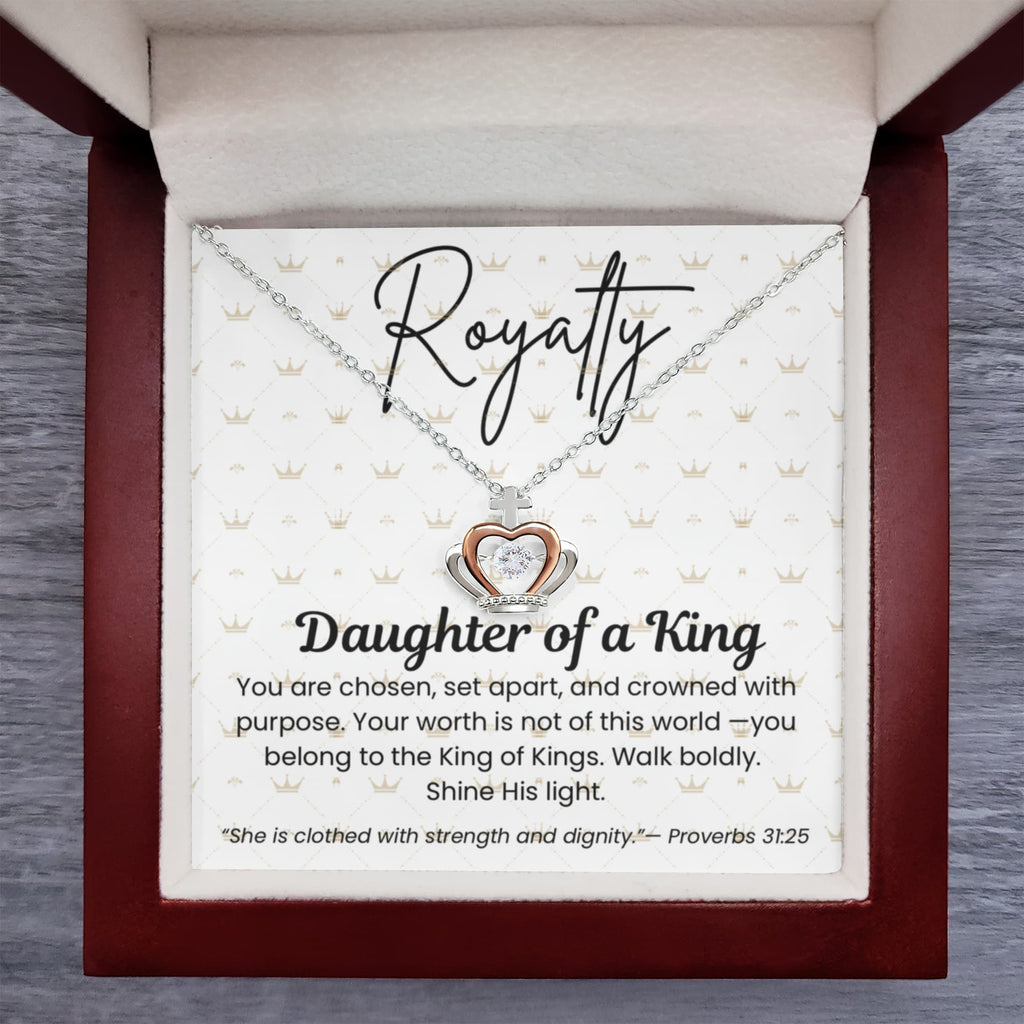 Daughter of a King Royalty Crown Necklace