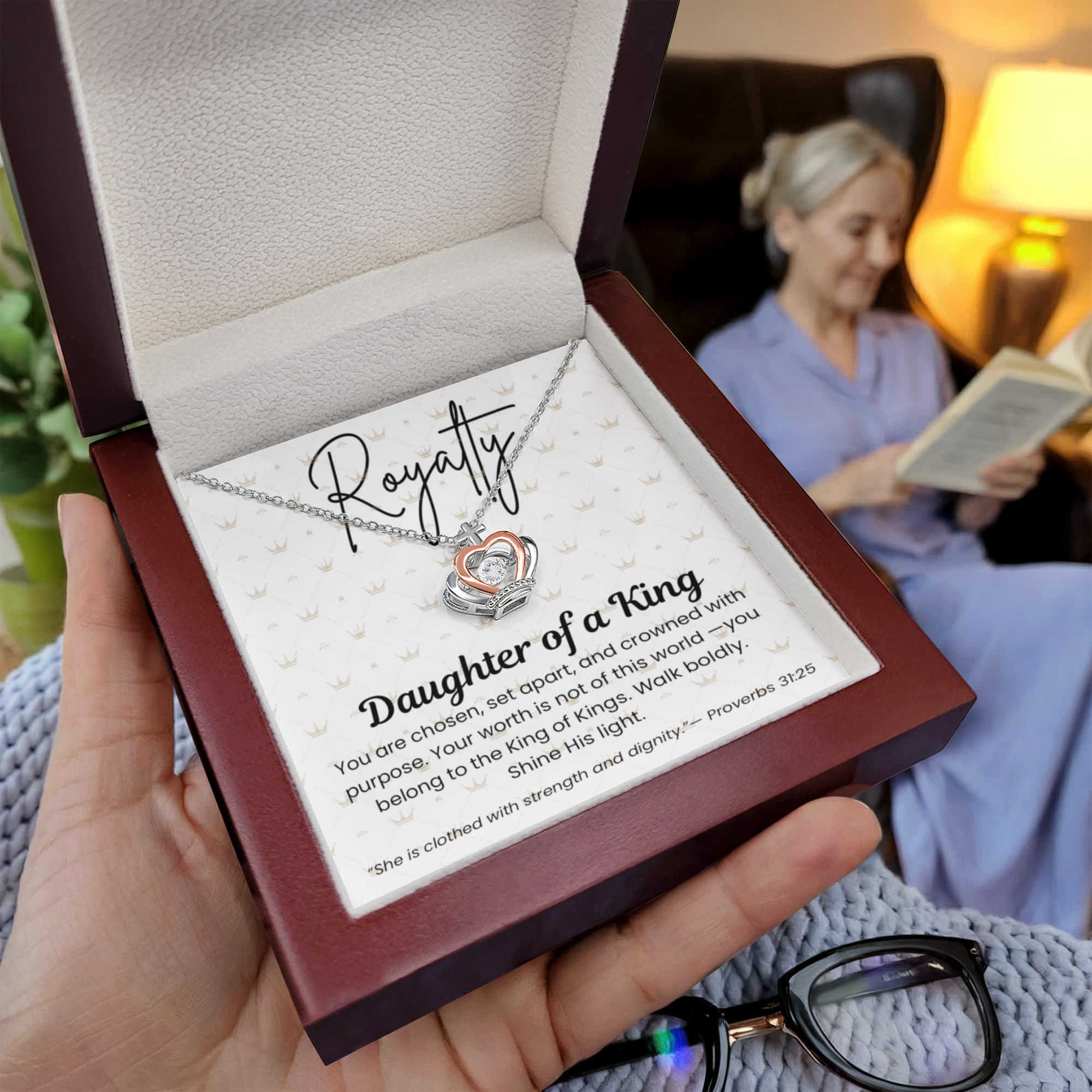 Daughter of a King Royalty Crown Necklace